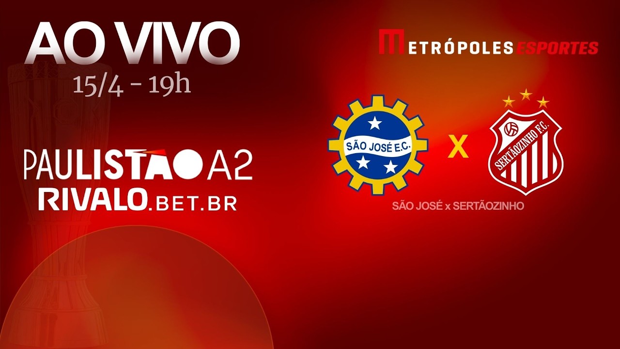 PAULIST&Atilde;O S&Eacute;RIE A2 2026 - S&Atilde;O JOS&Eacute; x SERT&Atilde;OZINHO - AO VIVO E COM IMAGENS - 15.04.26