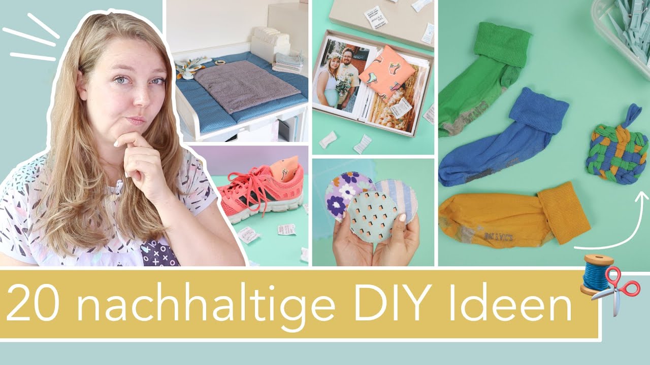 20 nachhaltige DIY & Näh Ideen, die Einwegprodukte ersetzen
