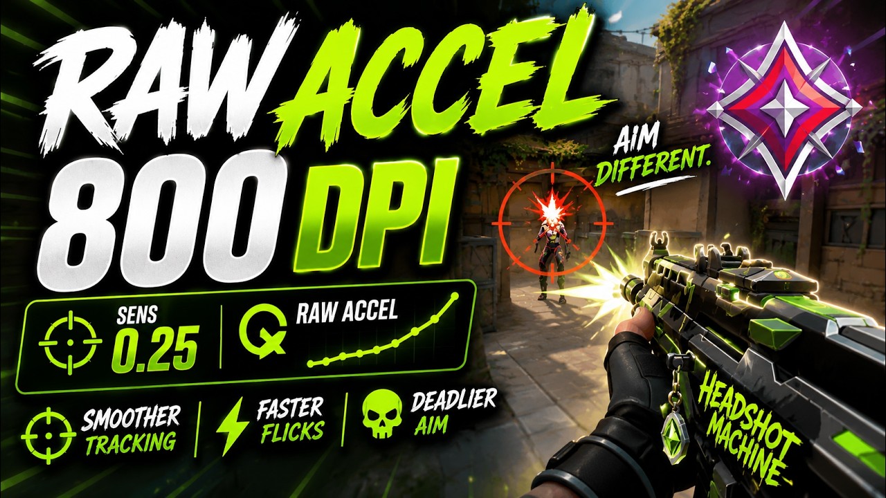 RAW ACCEL + 800 DPI = AIMBOT? #rawaccel