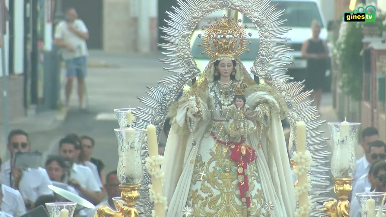 Día de júbilo en Gines con la salida procesional extraordinaria de Ntra Sra del Rosario este sábado