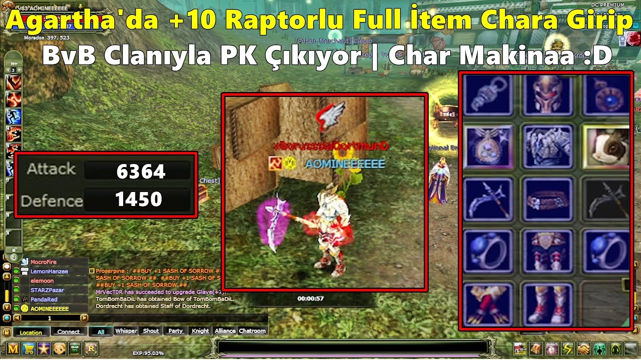 GençYetenek - Agartha'da +10 Raptorlu Chara Girip BvB Clanıyla PK'ya Çıkıyor! | Knight Online
