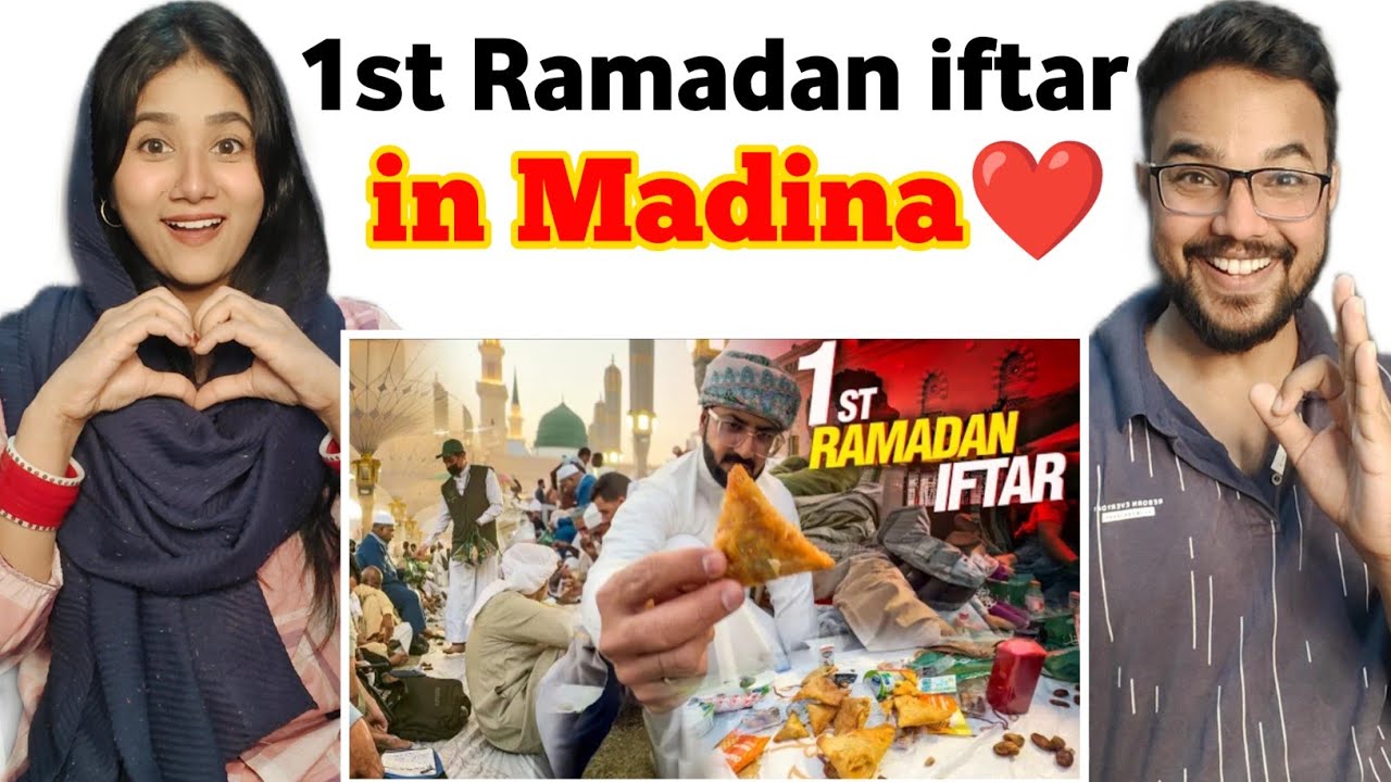 FIRST RAMADAN IFTAR In Medina Masjid An Nabawi front of Roza sharif | Hindustani Couple