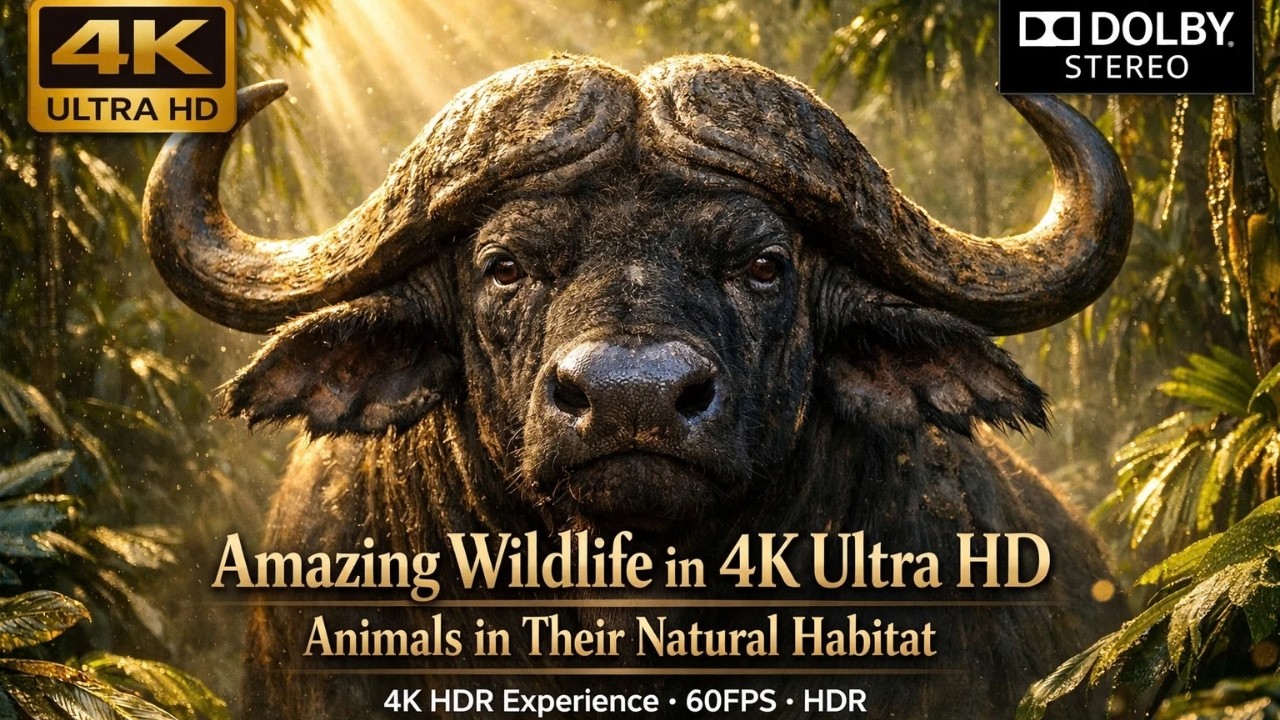 Amazing Wildlife in 4K Ultra HD  Animals in Their Natural Habitat