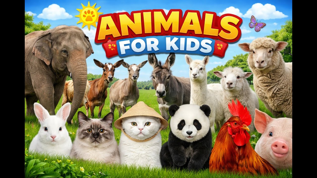 Discover Wild Animals 🐘🦒 | Kids Learning English