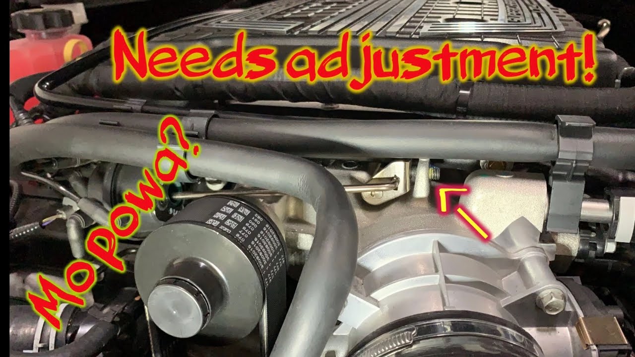 Camaro ZL1 / Corvette Z06 / LT4 Supercharger Bypass valve adjustment.  #diy #zl1 #projectzl1