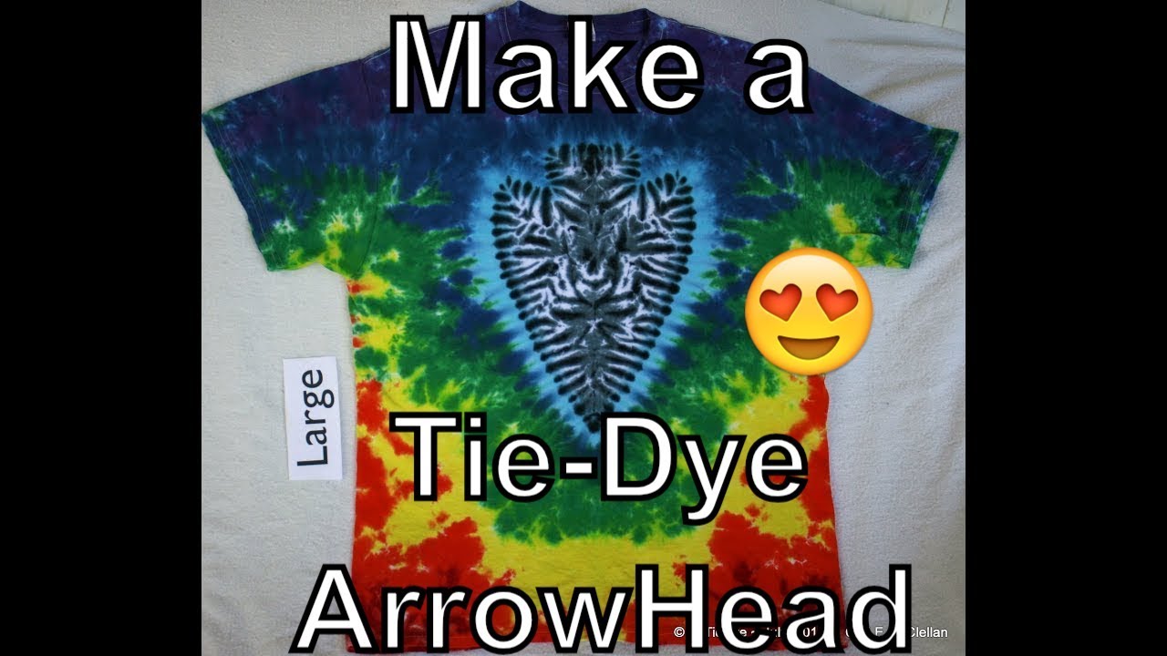 DIY How to Tie Dye an Arrowhead design