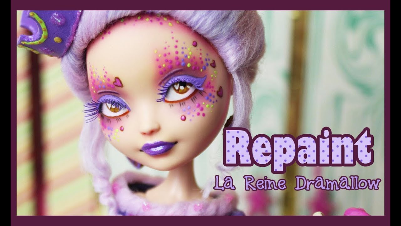 Ever After High Repaint - Reine Dramallow - Sugar OOAK Doll - English sub