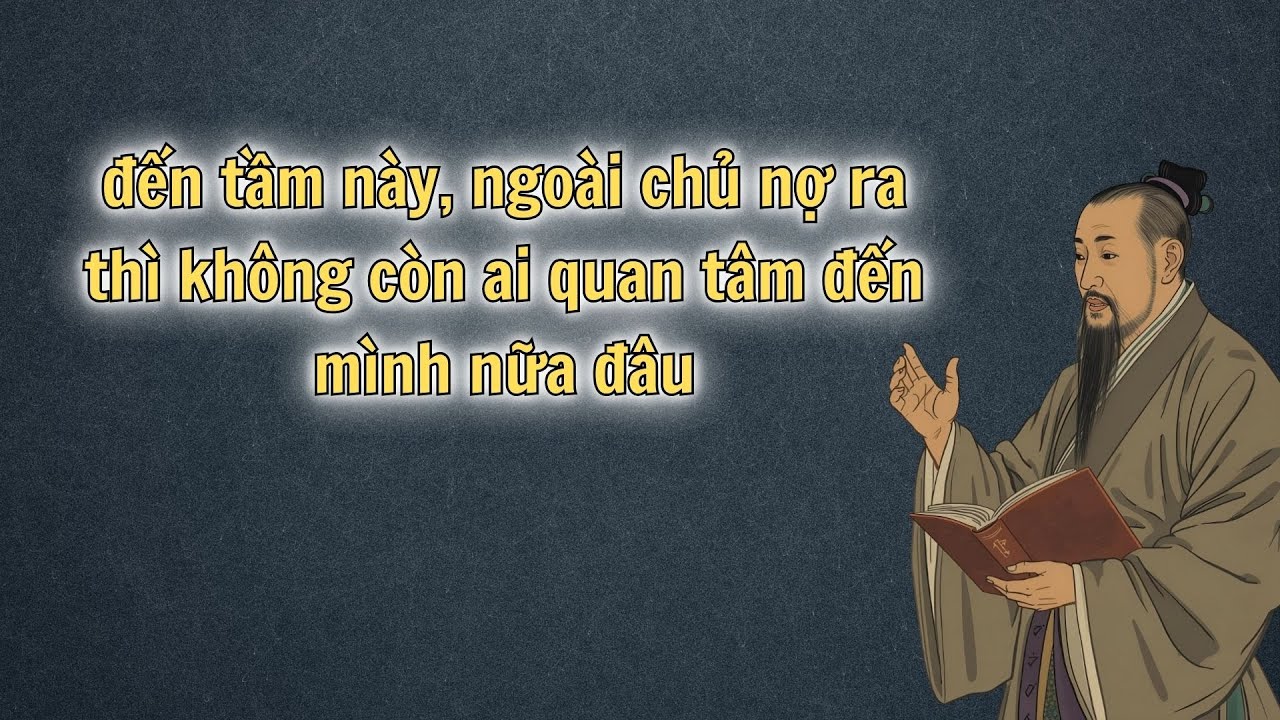 Đến tầm này thì ngoài chủ nợ ra thì không còn ai quan tâm đến mình nữa đâu