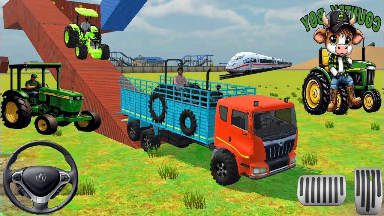 🤯🤩💥#driving and JBC John Deere 5075 tractor and DIKHEGI 🥶and truck loading driving 🤩