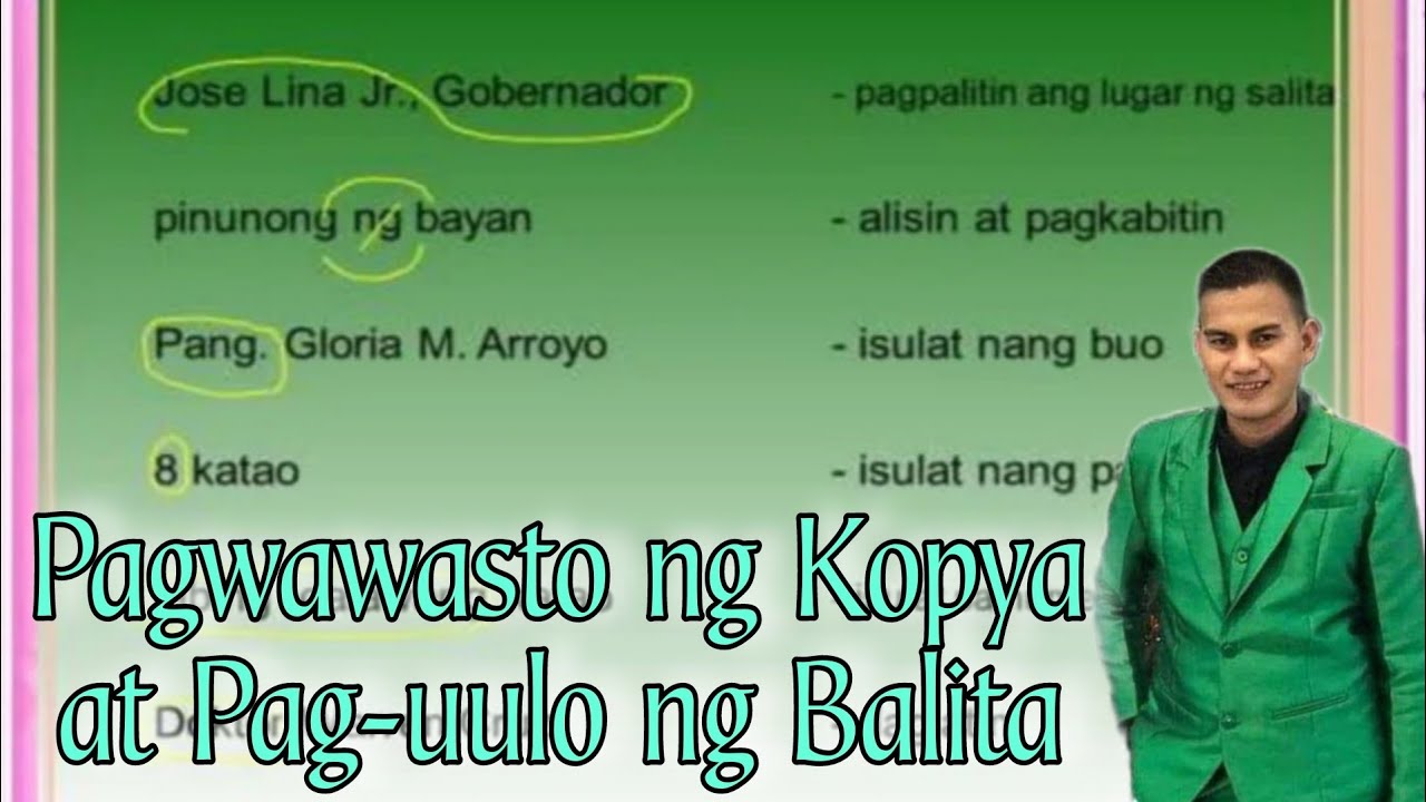 Pagwawasto ng Kopya at Pag-uulo ng Balita | Copyreading and Headline Writing | CAMPUS JOURNALISM