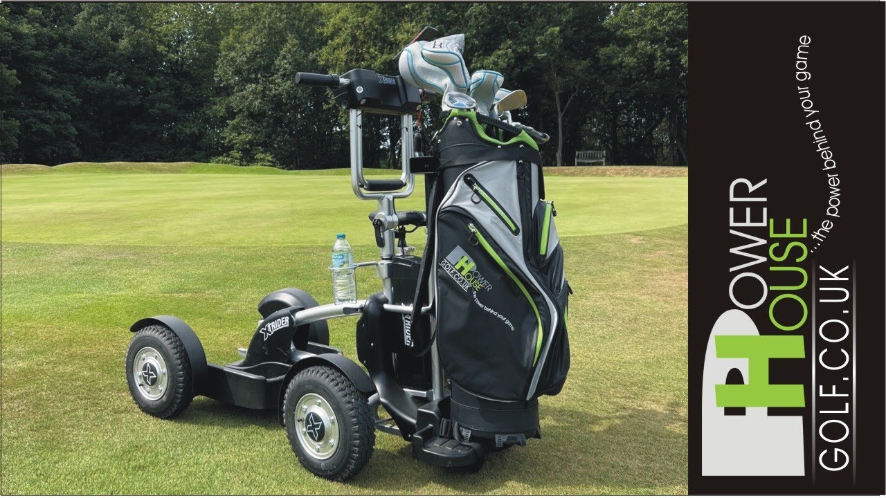 Introducing the XTRIDER walk and ride multifunctional golf buggy. Powered by a 60v Lithium battery.