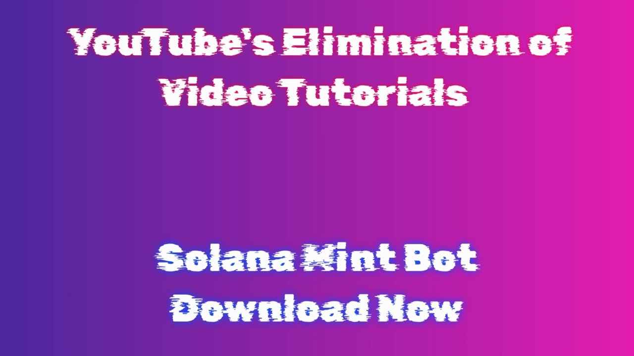 Quick Solana Mint Bot Installation Guide 2024