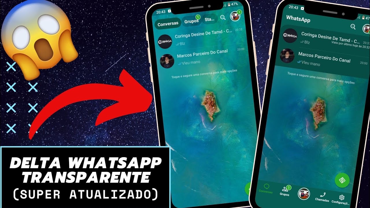 SAIU!! NOVO DELTA WHATSAPP TRANSPARENTE (SUPER ATUALIZADO)