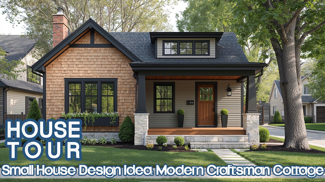 Small House Design Idea : Modern Craftsman Cottage | Cozy Small Space