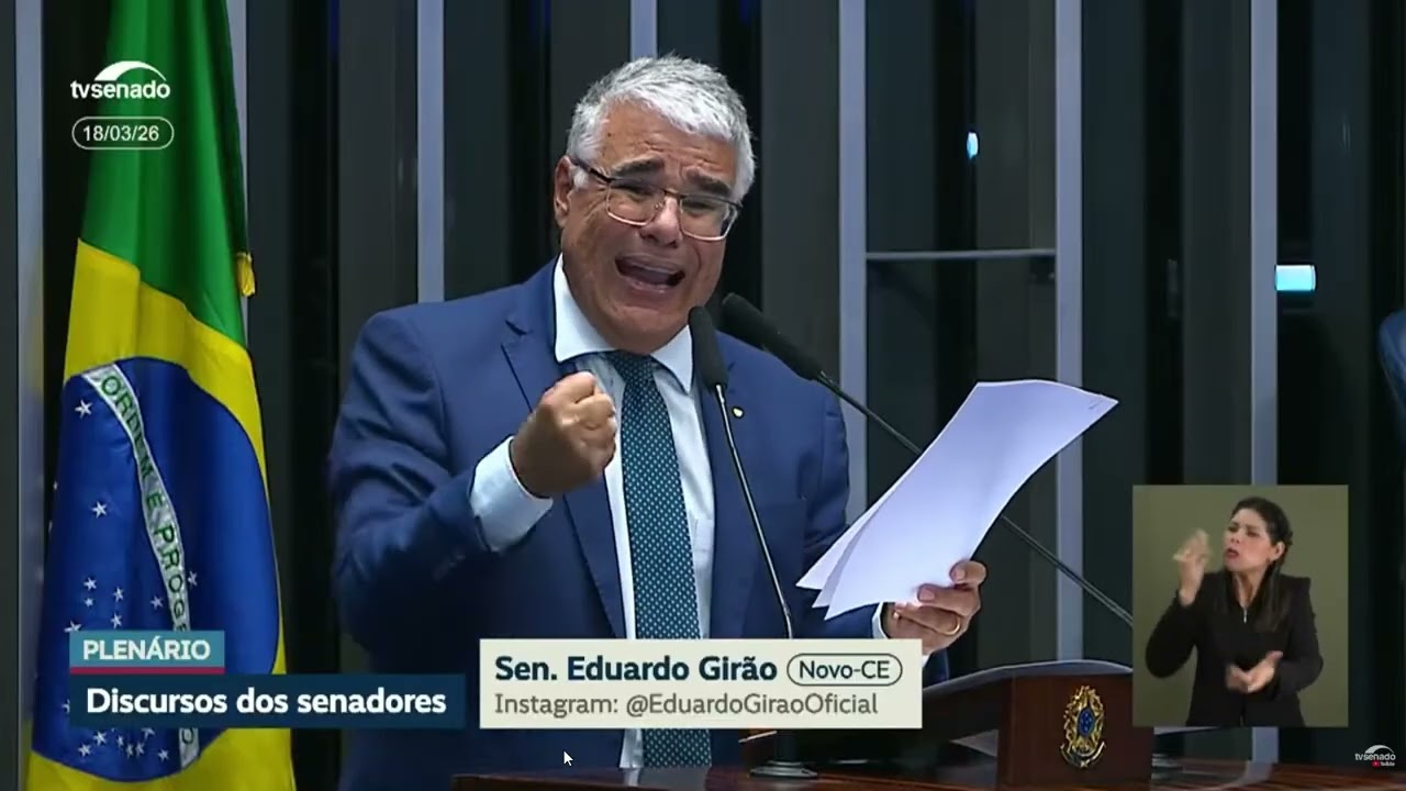Pronunciamento-18/3/26 - Senado segue parado e ainda piora com ações do STF para blindar poderosos