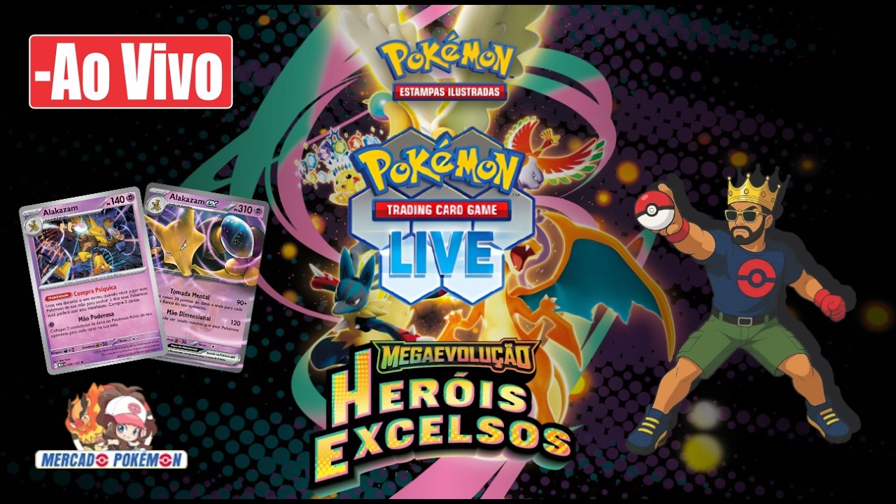 LIVE DECK ALAKAZAM! DOMINANDO NO POKÉMON TCG 🔮🔥 (AO VIVO)