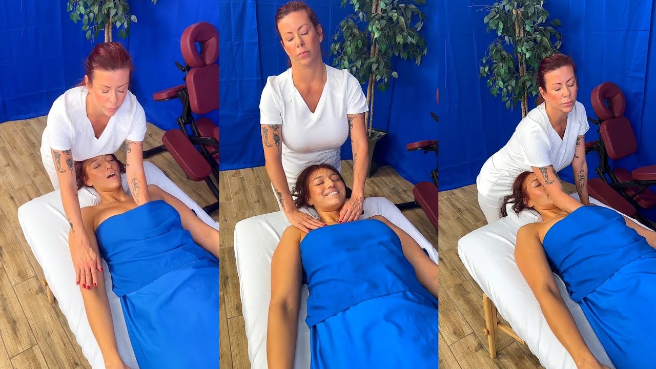 Beautiful Female Relaxation Massage For Deep Sleep | ASMR massage therapy 