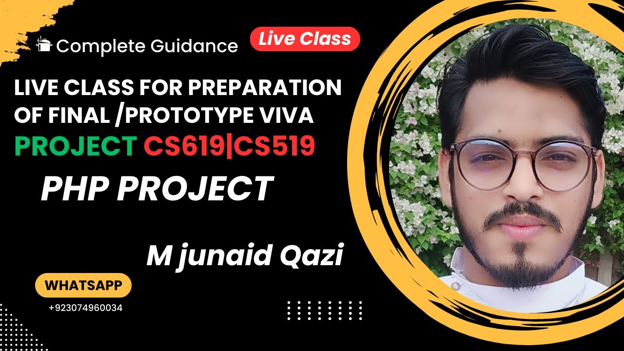 Viva Preparation Live Class | CS619 & CS519 Project by M Junaid Qazi | Ace Your Exams!