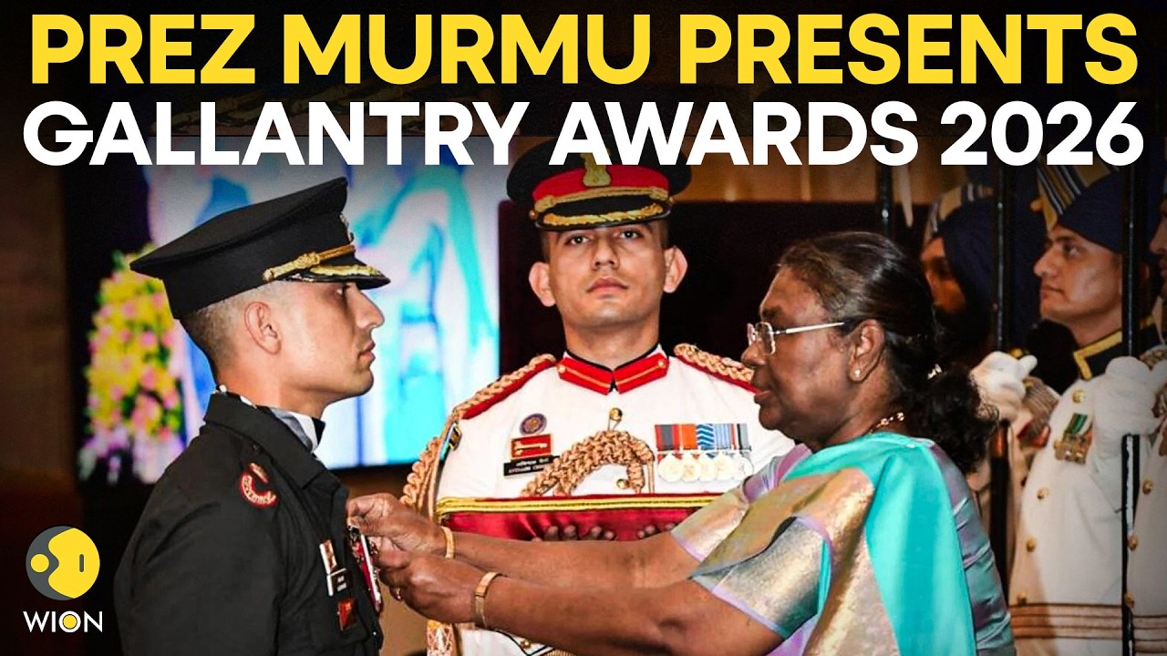 LIVE: President Murmu Honours India&rsquo;s Bravehearts at Gallantry Awards 2026 | WION Live