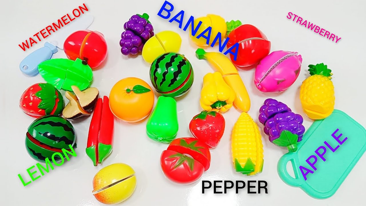 Learn FRUITS, #apple #banana #strawberry #orange #grape