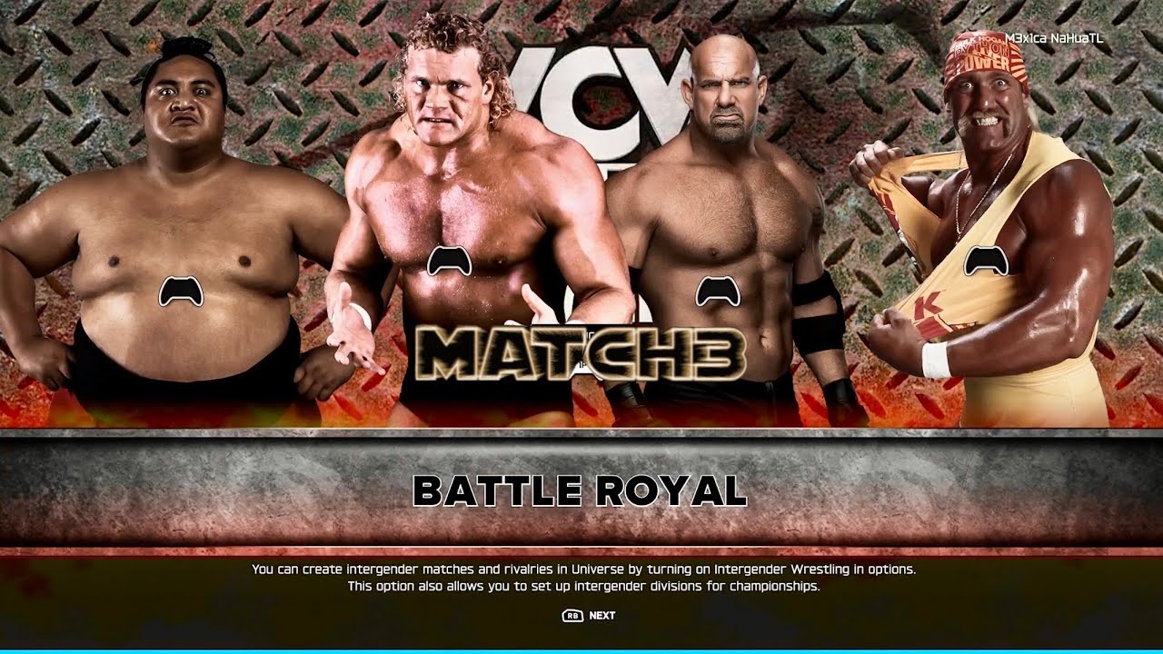 WWE2K26 UNIVERSE💭 WCW May wk1, Yokozuna, Sid Justice, Goldberg, Hulk Hogan FULL MATCH X|S