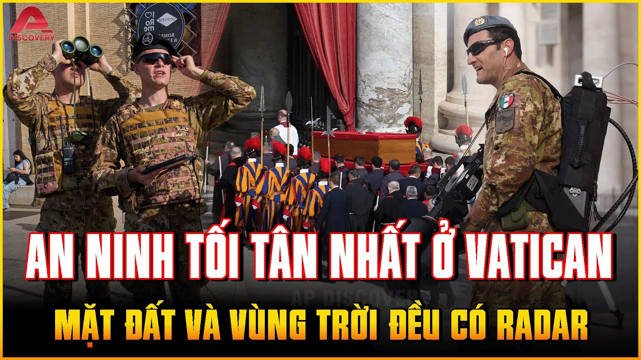 An ninh TỐI T&Acirc;N NHẤT trong lễ tang Gi&aacute;o ho&agrave;ng Francis: M&aacute;y bay chiến đấu, T&Ecirc;N LỬA Đ&Aacute;NH CHẶN sẵn s&agrave;ng