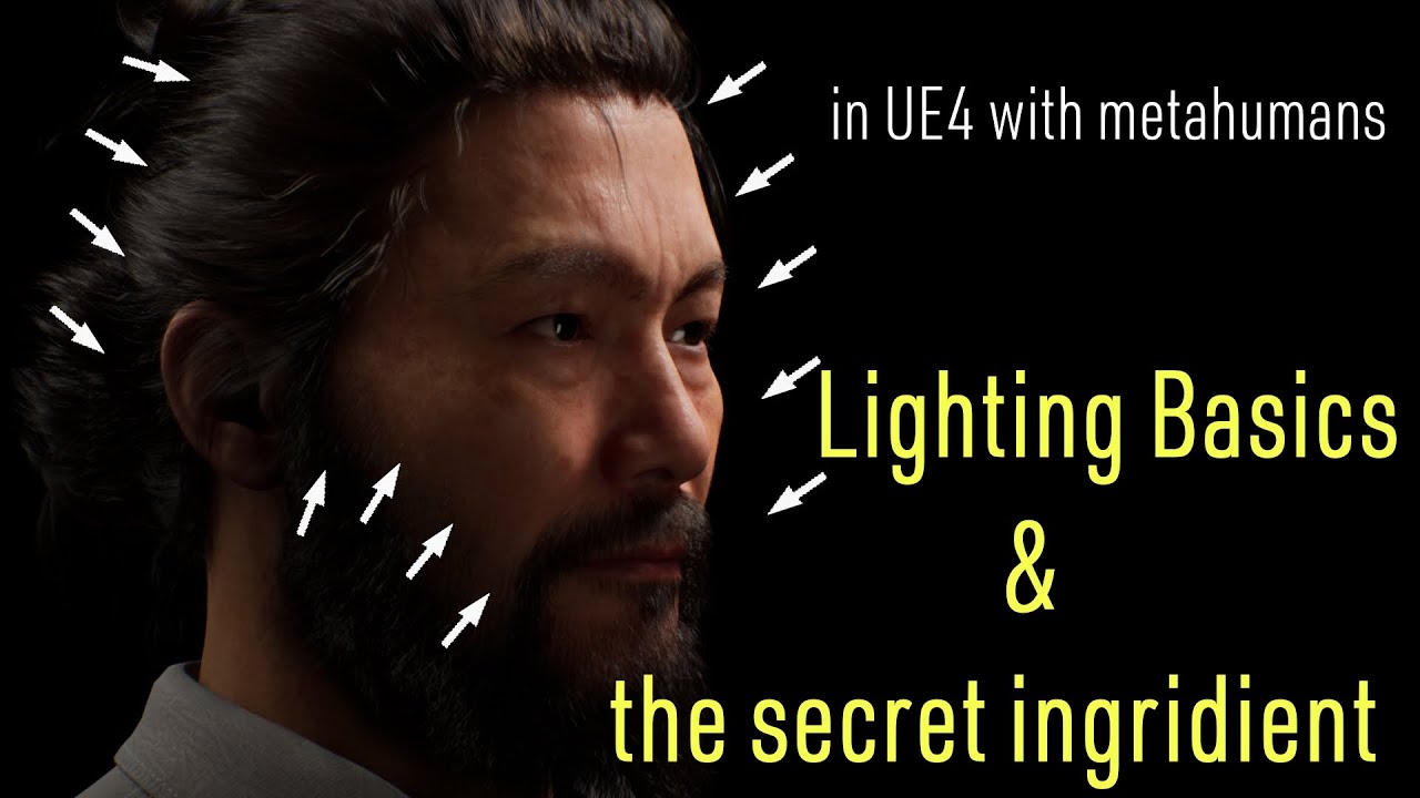 Character Lighting BASICS in less than 8min - UE4 and metahumans