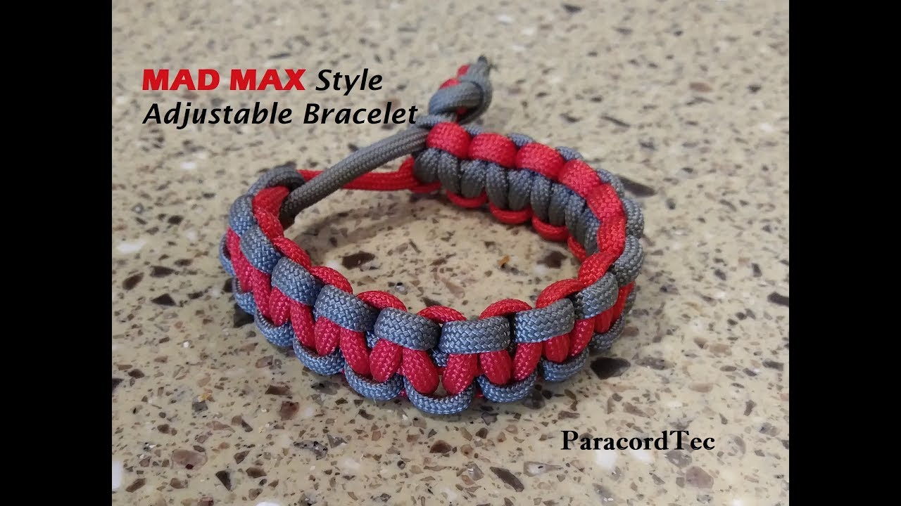 Two Color Mad Max Style Cobra Stitch Bracelet