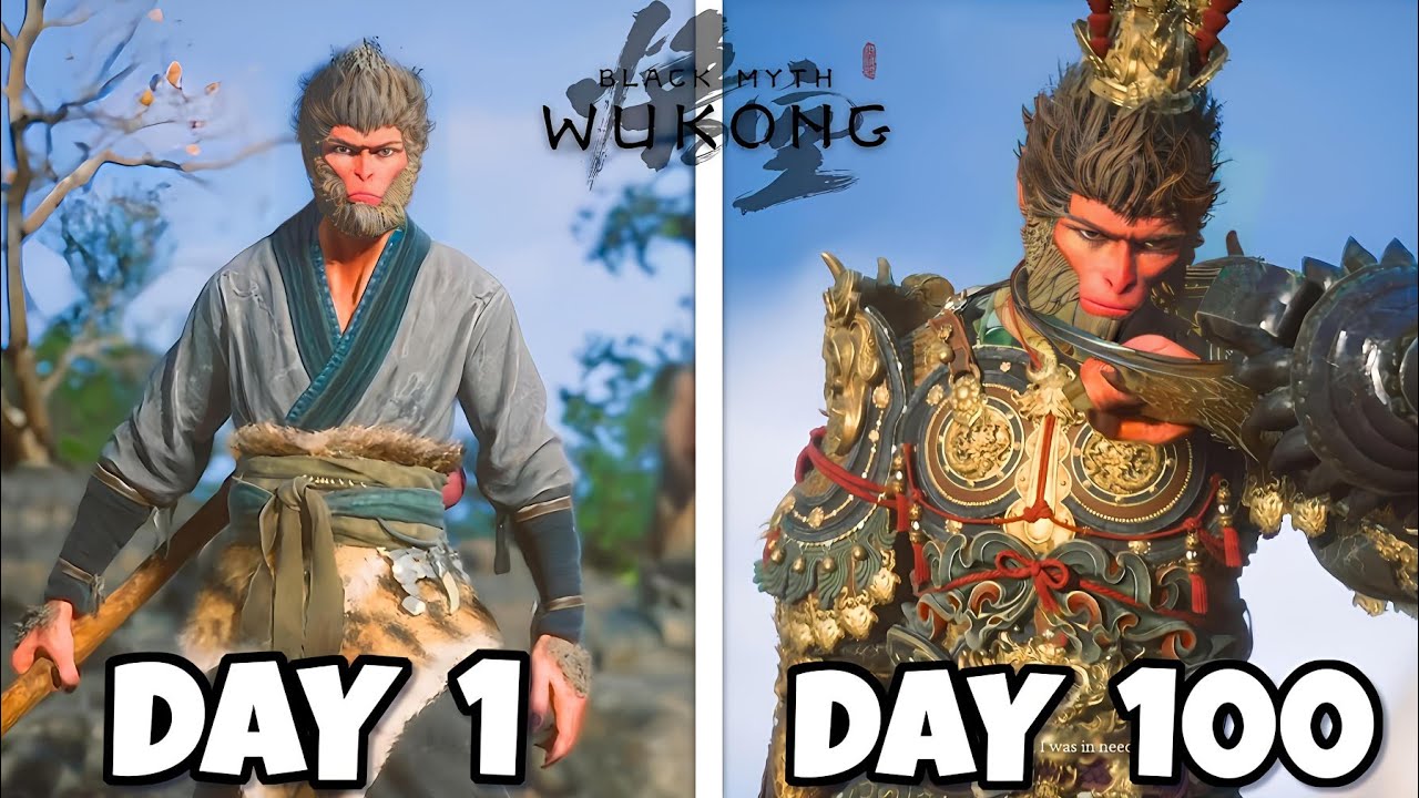 I Spend 100 Days BLACK MYTH WUKONG [ Monkey King Full Movie ]