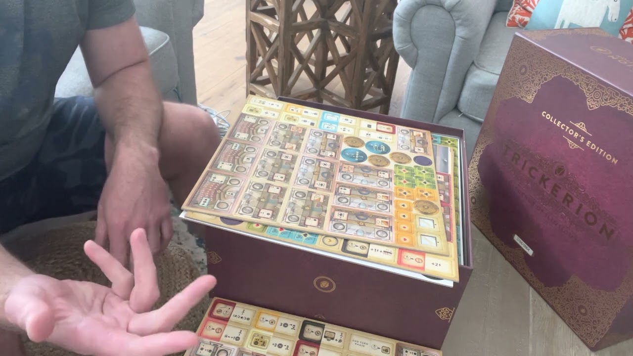 Trickerion Board Game - Kickstarter Collectors Edition Unboxing, Insert, Special Edition