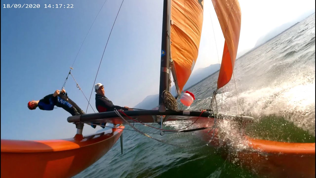 Hobbycat 16 Aufstieg am Chiemsee