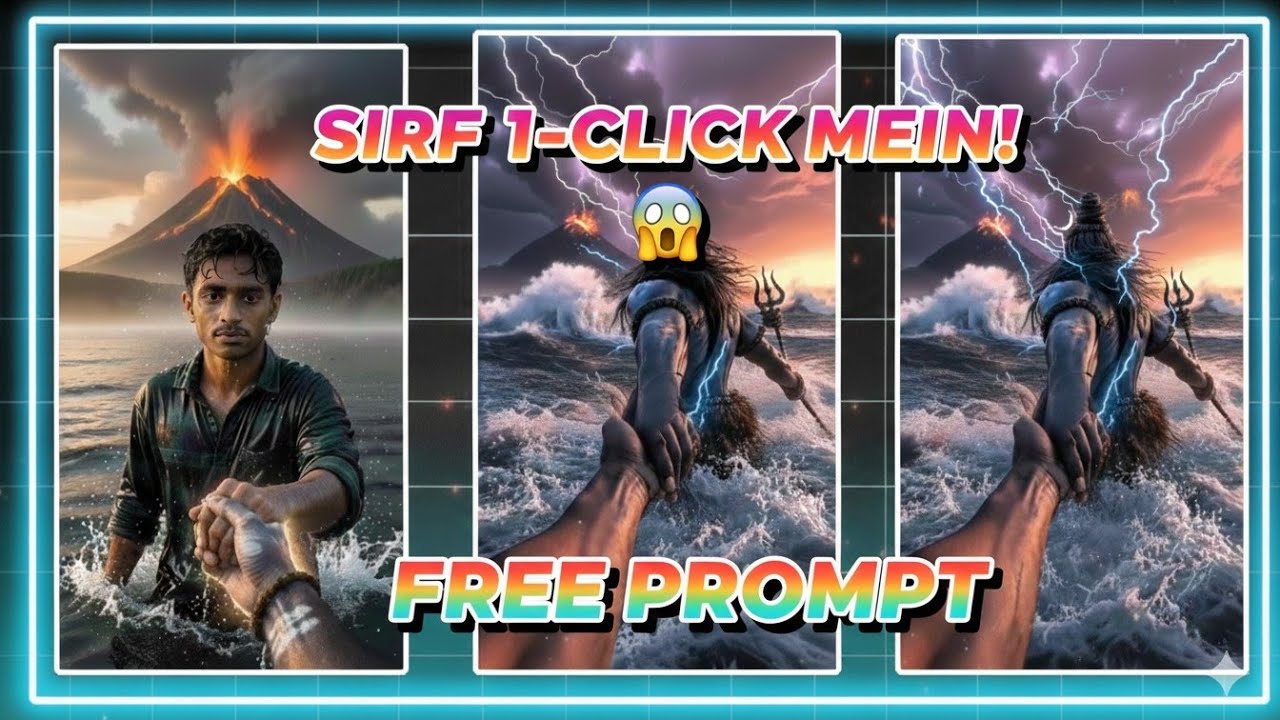 Mahadev AI Handshake Reel Kaise Banaye? 🕉️🤝 Sirf 1-Click Mein! (New Trending AI Video Editing)