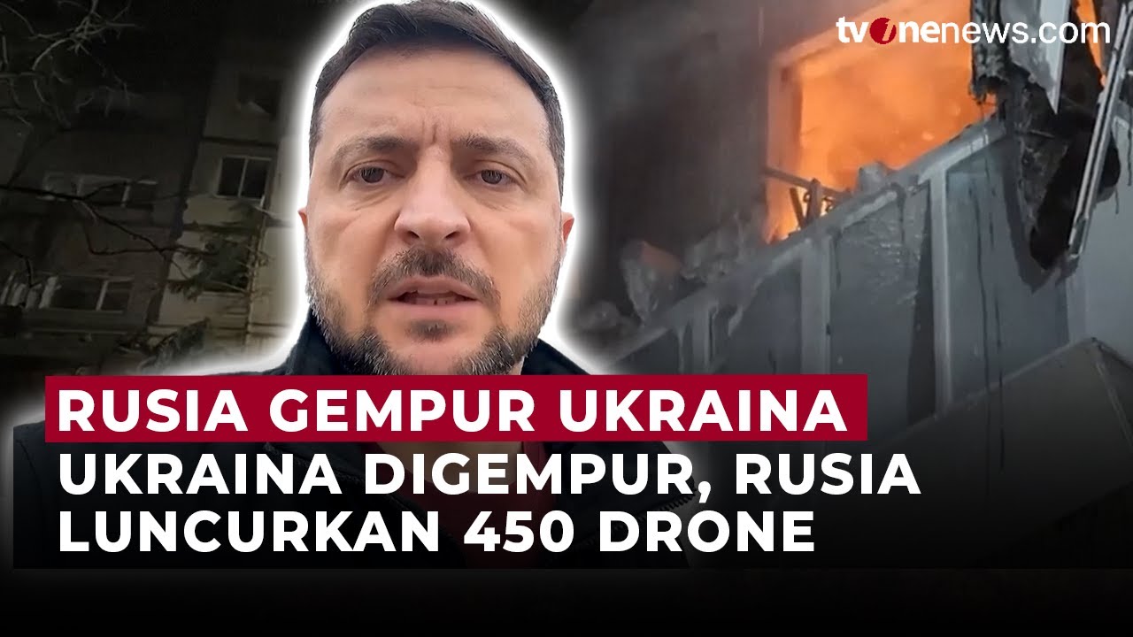Serangan Terbesar Musim Dingin, Rusia Gempur Ukraina dengan Ratusan Drone | OneNews Update