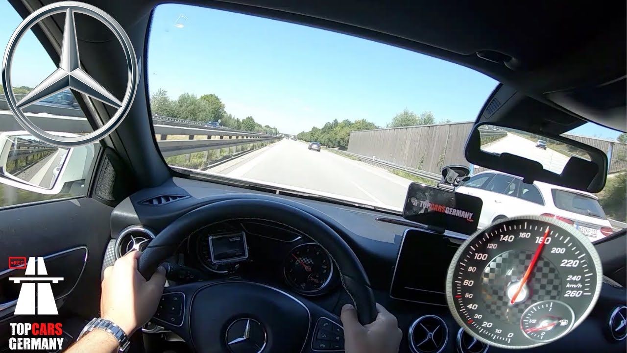 2016 MERCEDES A180 W176 122HP POV ACCELERATION ON GERMAN AUTOBAHN 🔥