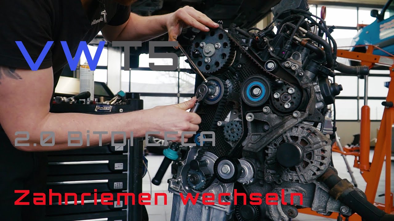 VW T5 2.0 BiTDI - CFCA - VAG 2.0 TDI EA 189 Zahnriemenwechsel