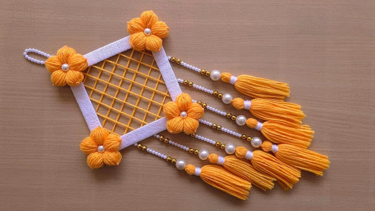 🥳Unique Style Flower Wall Hanging - New Wall Decor Idea - Decorate your home with this easy idea