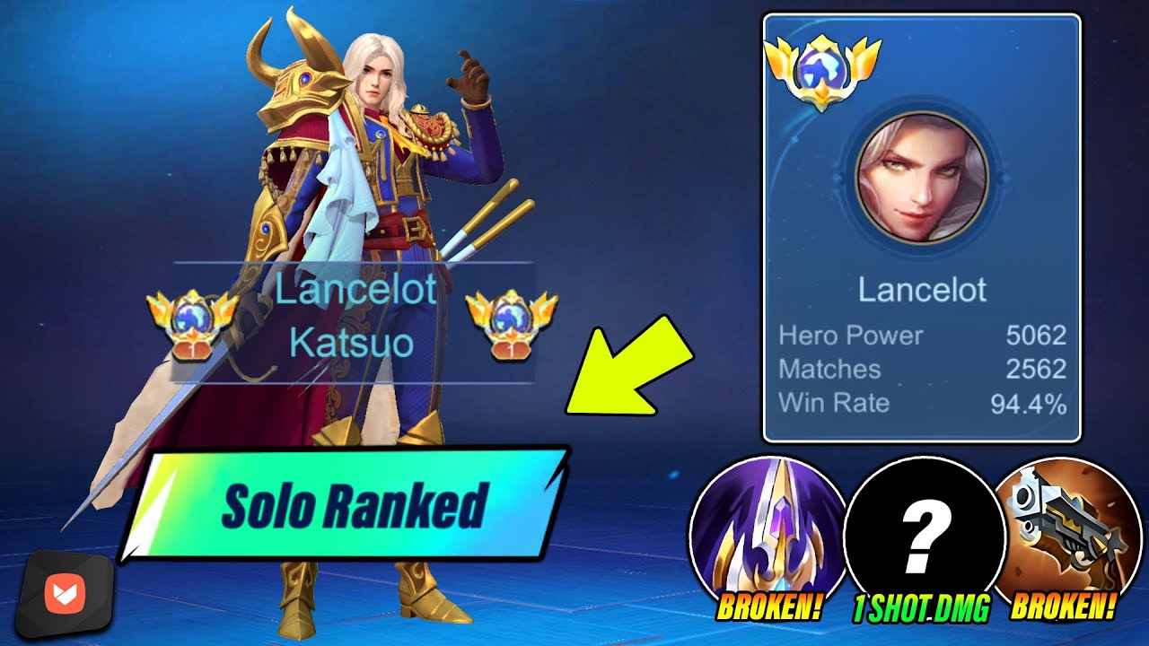 TOP SUPREME LANCELOT 94% WINRATE TUTORIAL IN SOLO RANKED 2025!! | (Best Build For Lancelot!) - MLBB