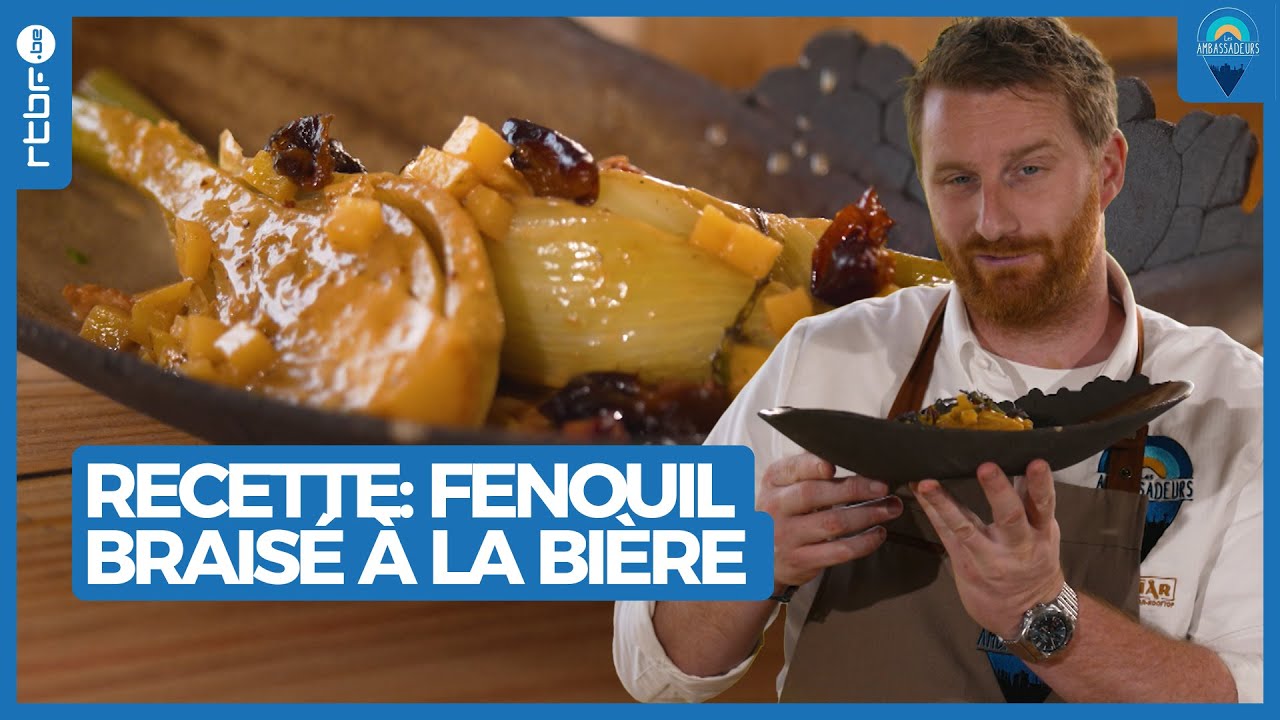 Fenouil brais&eacute; &agrave; la bi&egrave;re - La recette de Julien Lapraille