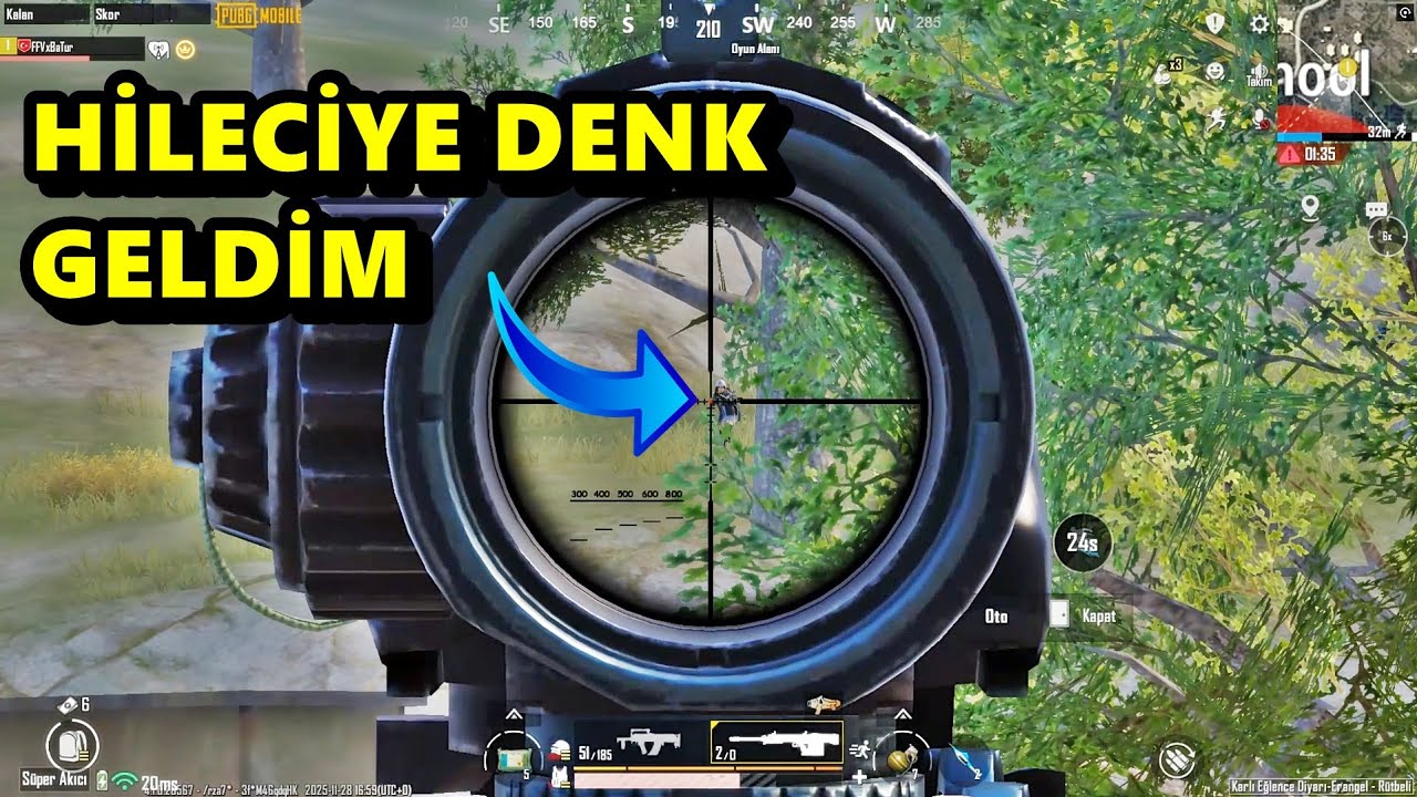 HİLECİYE DENK GELDİM ! EFSANE MAÇ BATUR GAME SOLO SQUAD PUBG MOBİLE