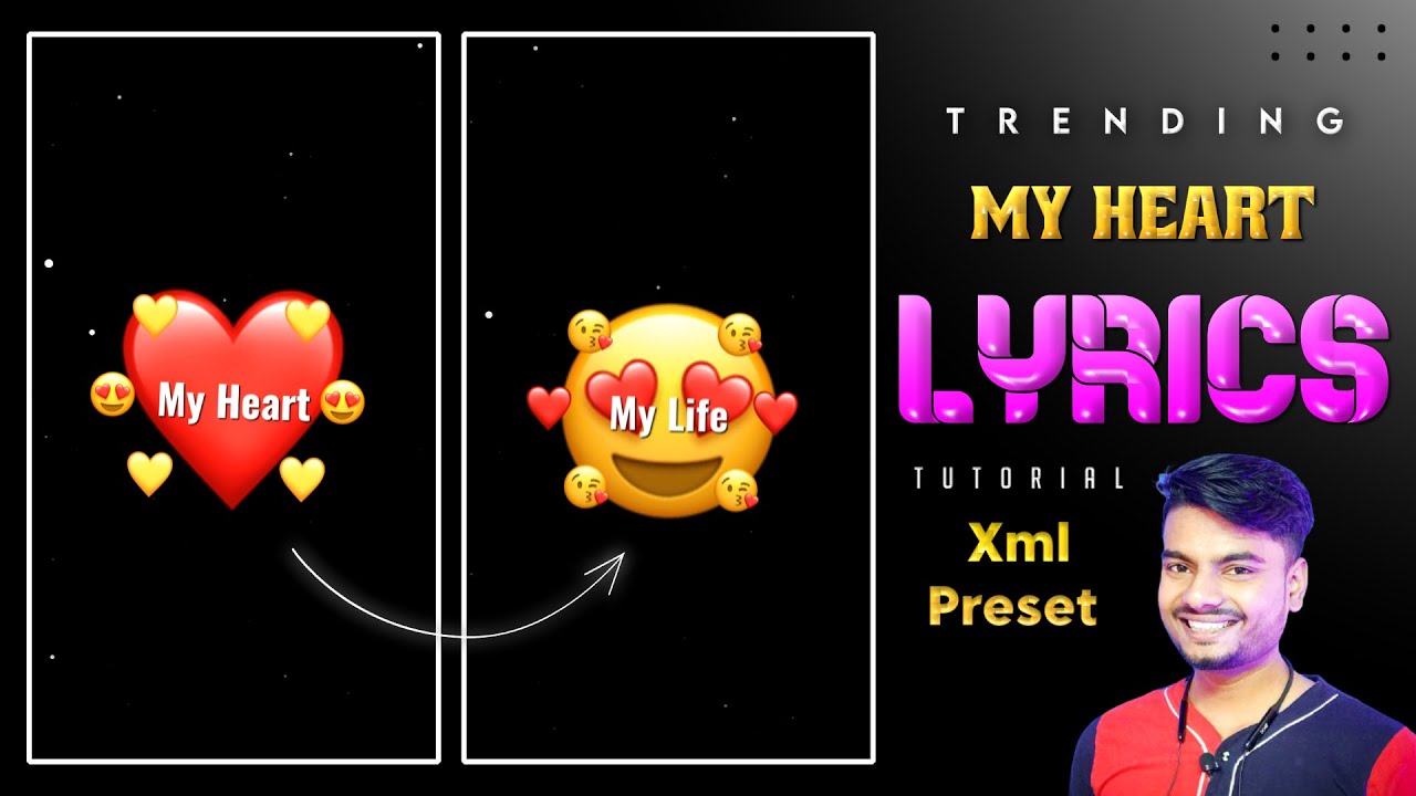 New viral My heart My life emoji Lyrics Status Video Editing In Alightmotion || technicalmahatma