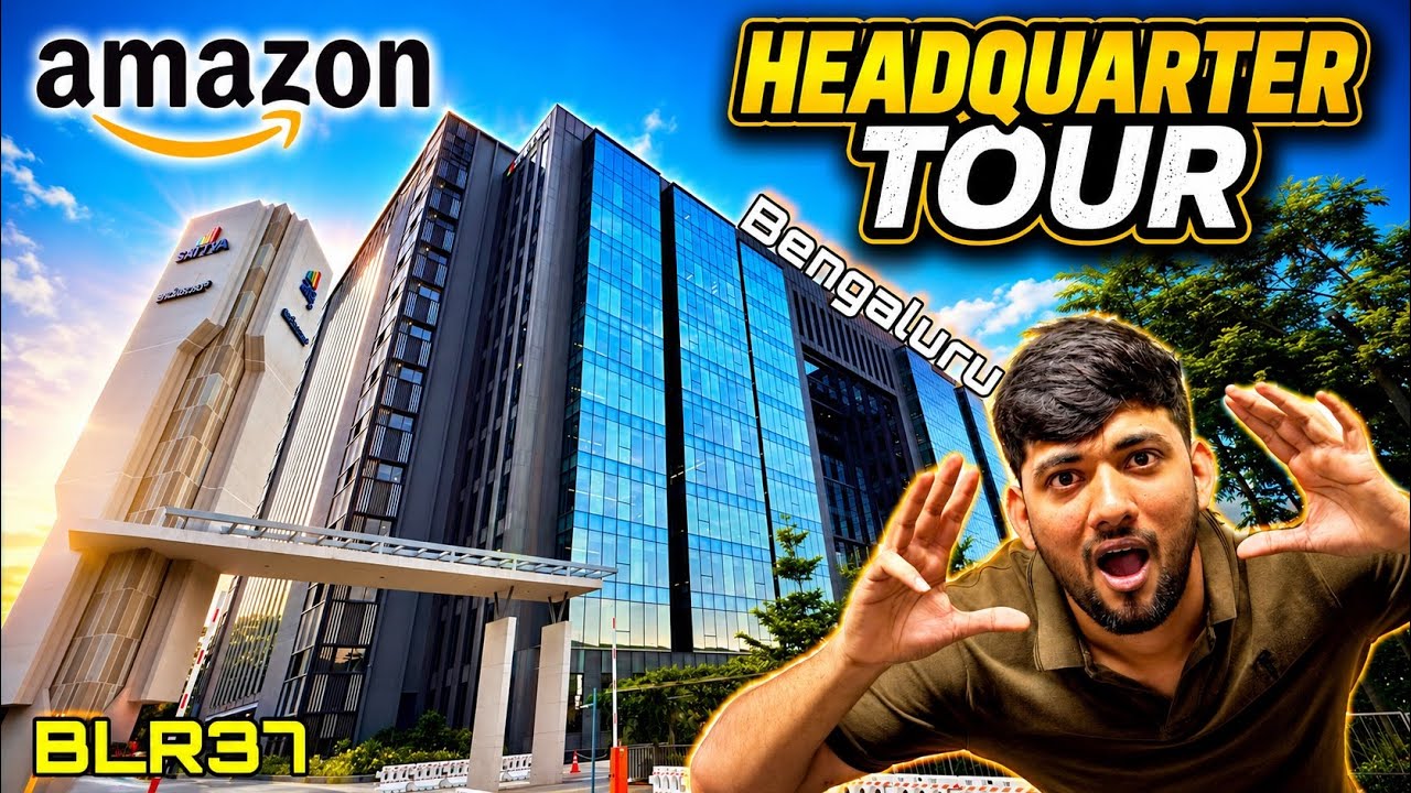 Amazon BLR37 Headquarters Office Tour | Inside Amazon Bangalore Office 🏢✨ Yelahanka 