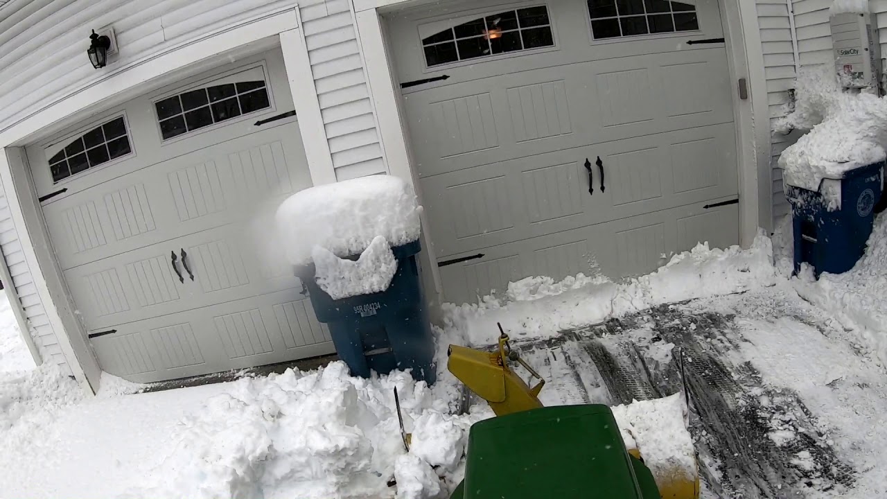 John Deere 318 March 4th 2019 Snowfall