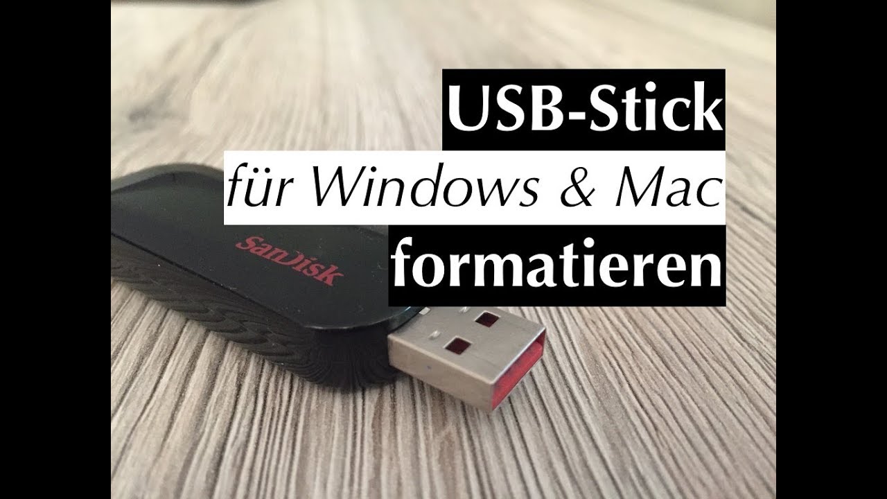 MAC: USB-Stick f&uuml;r Windows und Mac formatieren - so einfach gehts