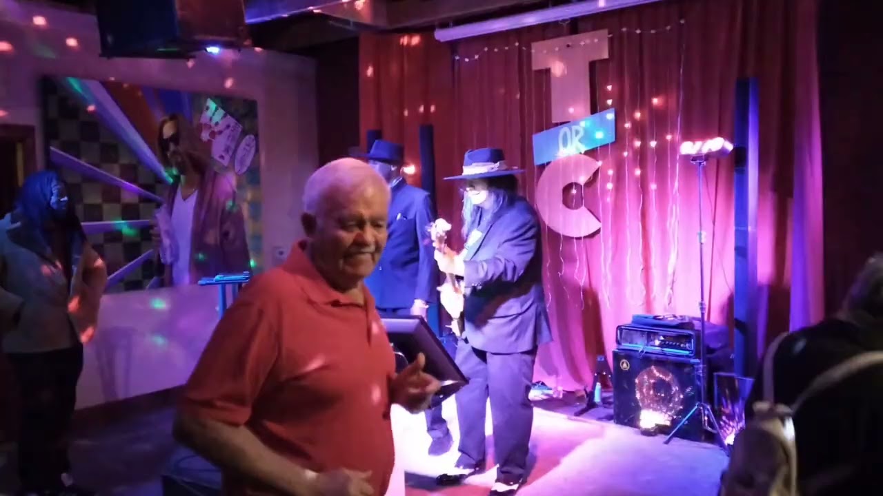 Fire The All Knighters Band Johnny Kreis bassist and Lawrence 'Ali 'Lyte vocalist 