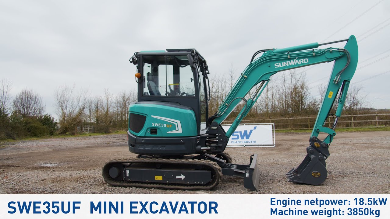 SUNWARD SWE35 UF MINI EXCAVATOR WALK AROUND
