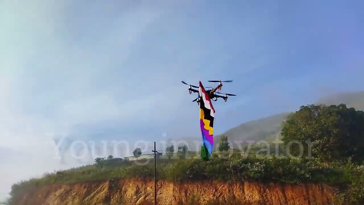 salai taret flag hosting drone✊✊✊at kangleipak manipur
