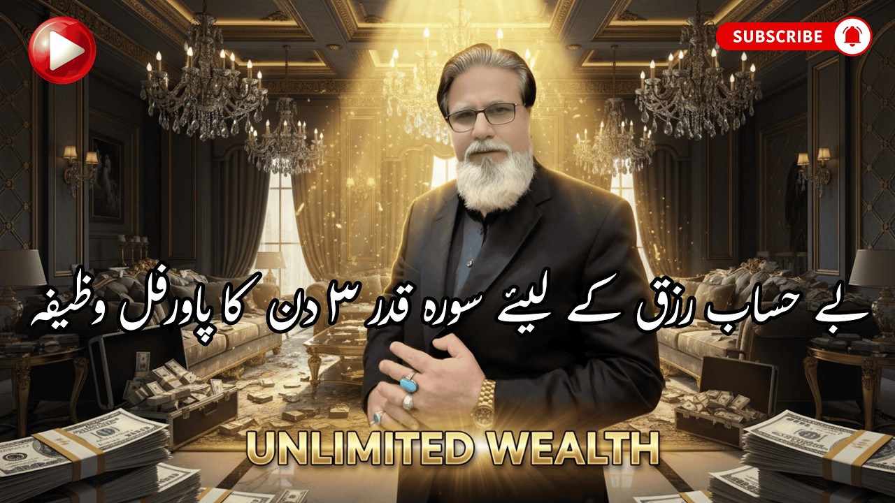 Behisaab Rizq K Liay Sura Qadar 3 Din Ka Poweerful Wazifa