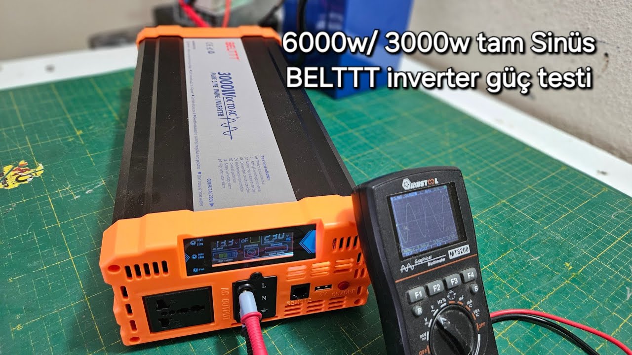 12V 230V 6000w/3000w BELTTT  TAM SİNÜS İNVERTER İNCELEME VE GÜÇ TESTİ