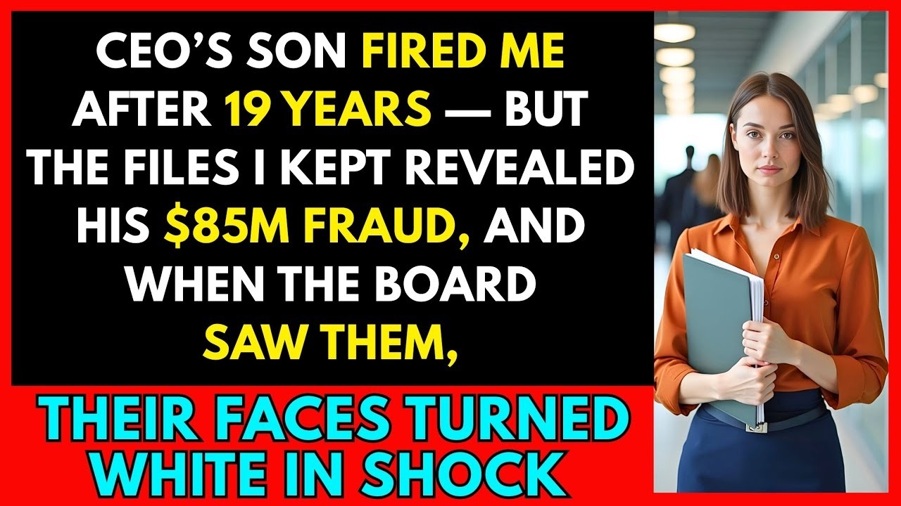 CEO’s Son Fired Me After 19 Years — My Files Exposed His $85M Fraud