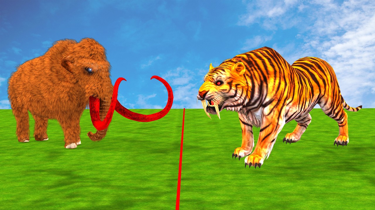 Cenozoic Beasts Vs Modern Mammals Size Comparison Animal Epic Battle Animal Revolt Battle Simulator